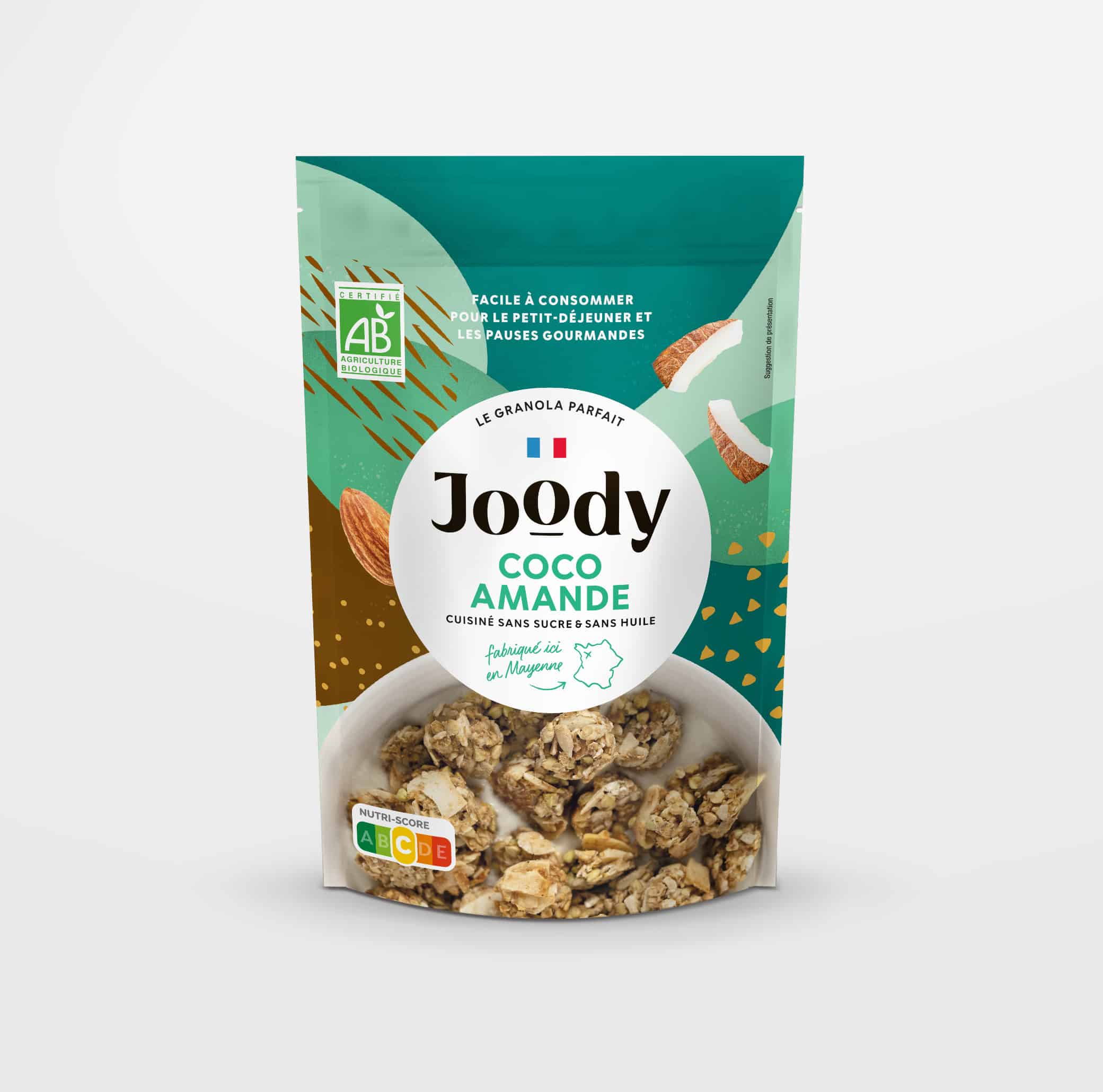 Granola joody noix de coco amande en-mieux. petit déjeuner et gouters sain healthy. billet de granola sans gluten et vegan